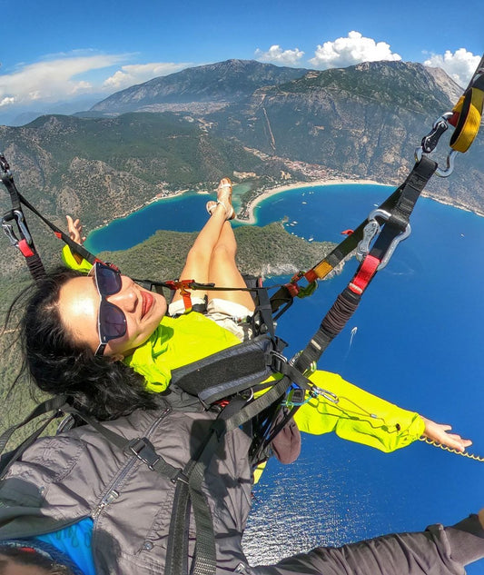 Tandem Paragliding from Çalış Beach – Pickup Included